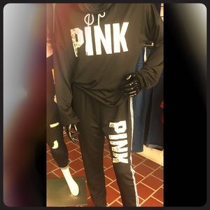 Pink jogging suit